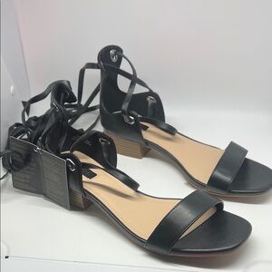 Forever 21 Black Strappy Sandals